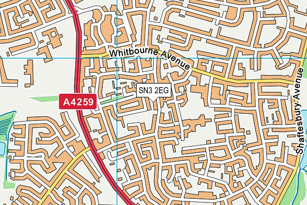 SN3 2EG map - OS VectorMap District (Ordnance Survey)