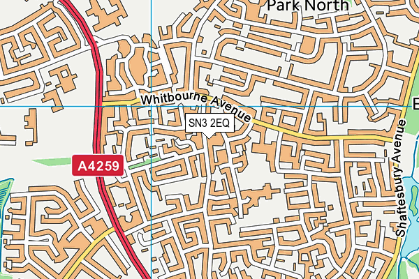 SN3 2EQ map - OS VectorMap District (Ordnance Survey)