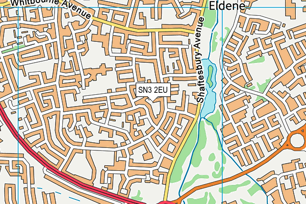 SN3 2EU map - OS VectorMap District (Ordnance Survey)