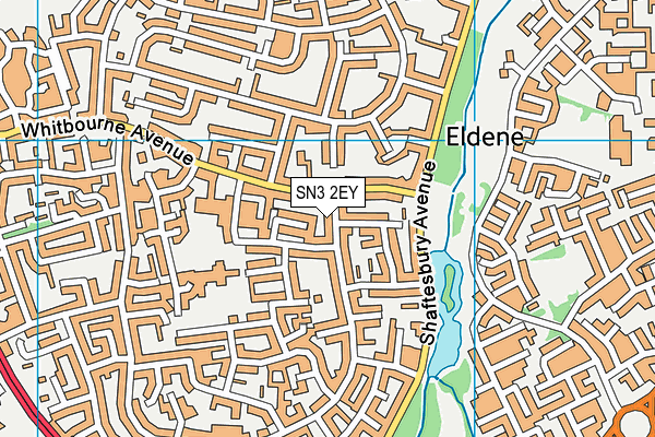 SN3 2EY map - OS VectorMap District (Ordnance Survey)