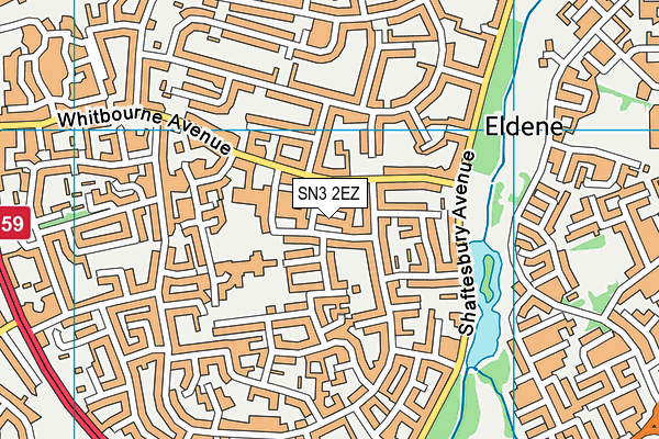 SN3 2EZ map - OS VectorMap District (Ordnance Survey)