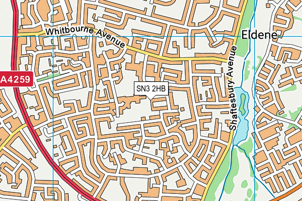 SN3 2HB map - OS VectorMap District (Ordnance Survey)