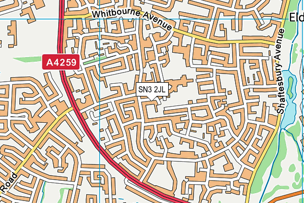 SN3 2JL map - OS VectorMap District (Ordnance Survey)