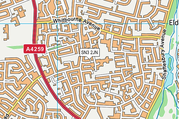 SN3 2JN map - OS VectorMap District (Ordnance Survey)