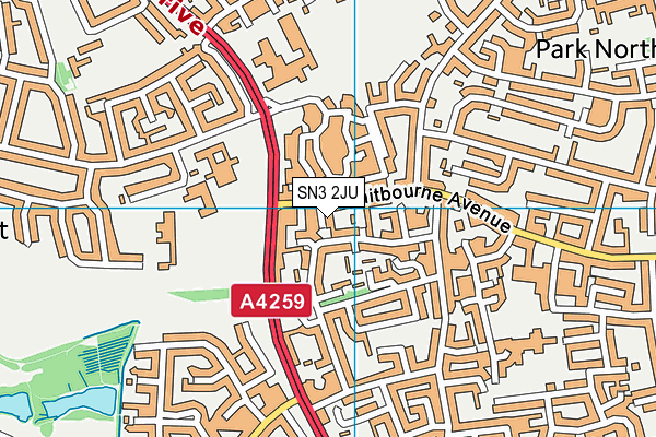 Polish Community Centre map (SN3 2JU) - OS VectorMap District (Ordnance Survey)