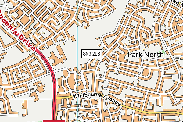 SN3 2LB map - OS VectorMap District (Ordnance Survey)