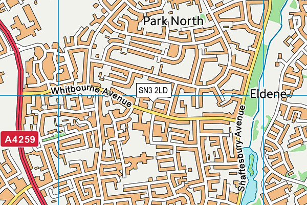 SN3 2LD map - OS VectorMap District (Ordnance Survey)