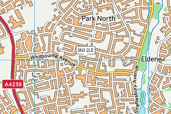 SN3 2LE map - OS VectorMap District (Ordnance Survey)