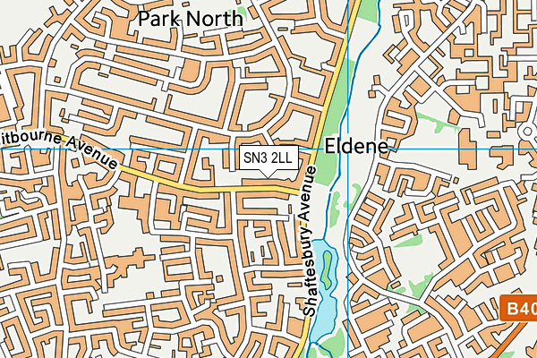 SN3 2LL map - OS VectorMap District (Ordnance Survey)