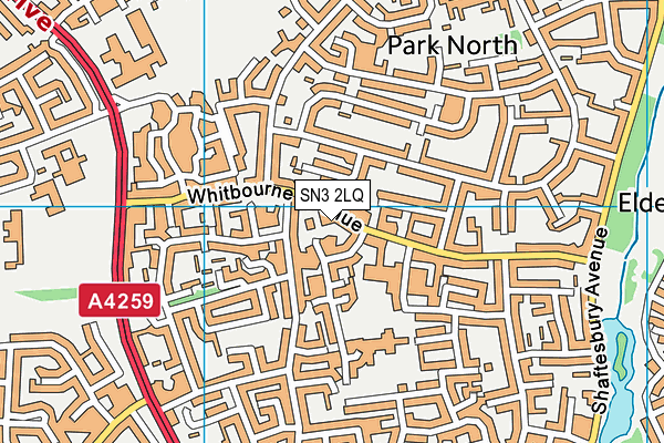 SN3 2LQ map - OS VectorMap District (Ordnance Survey)