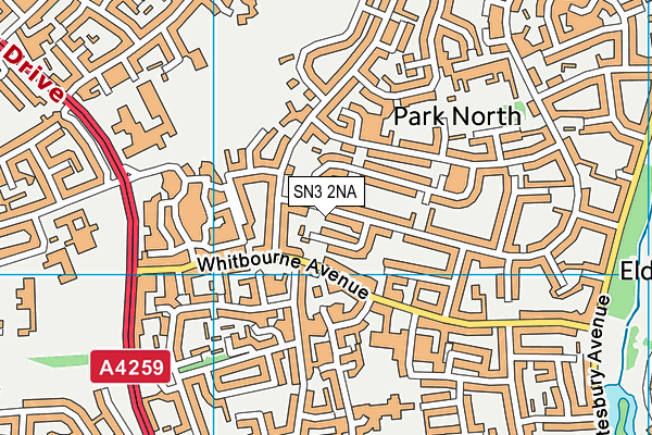 SN3 2NA map - OS VectorMap District (Ordnance Survey)