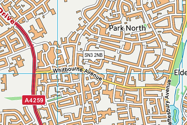 SN3 2NB map - OS VectorMap District (Ordnance Survey)