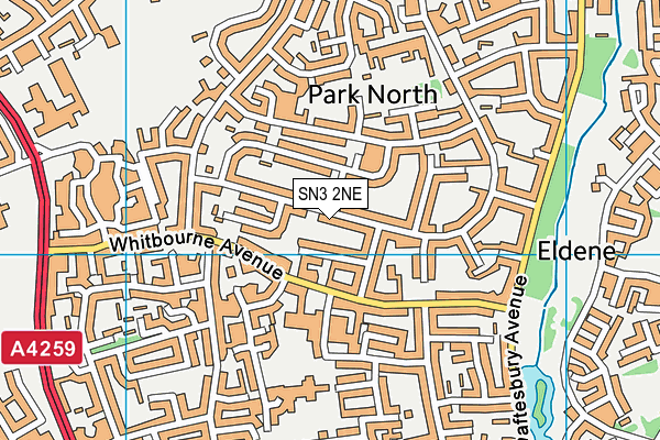 SN3 2NE map - OS VectorMap District (Ordnance Survey)