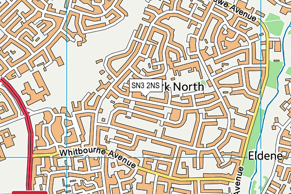 SN3 2NS map - OS VectorMap District (Ordnance Survey)