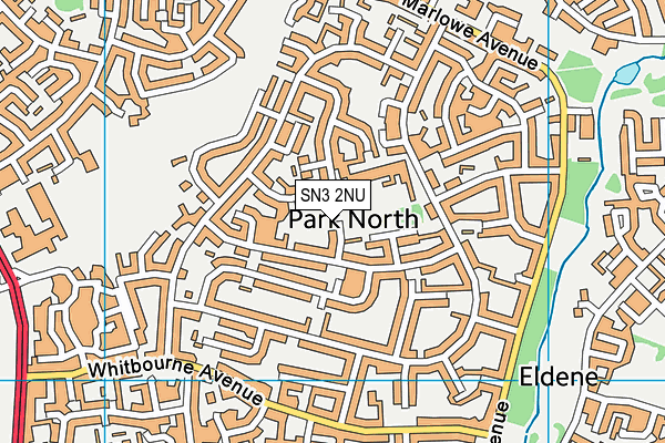 SN3 2NU map - OS VectorMap District (Ordnance Survey)