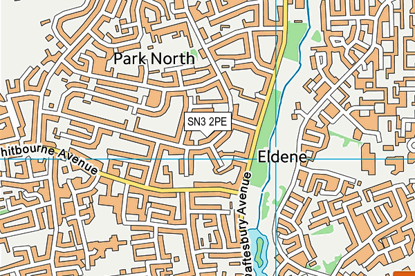 SN3 2PE map - OS VectorMap District (Ordnance Survey)