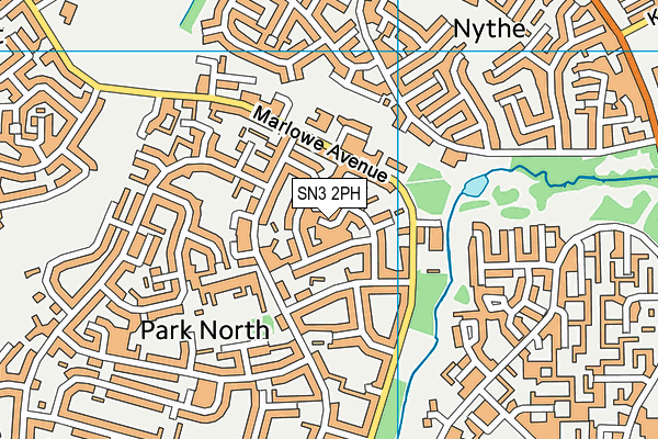 SN3 2PH map - OS VectorMap District (Ordnance Survey)