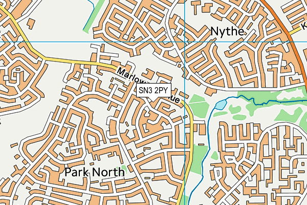 SN3 2PY map - OS VectorMap District (Ordnance Survey)
