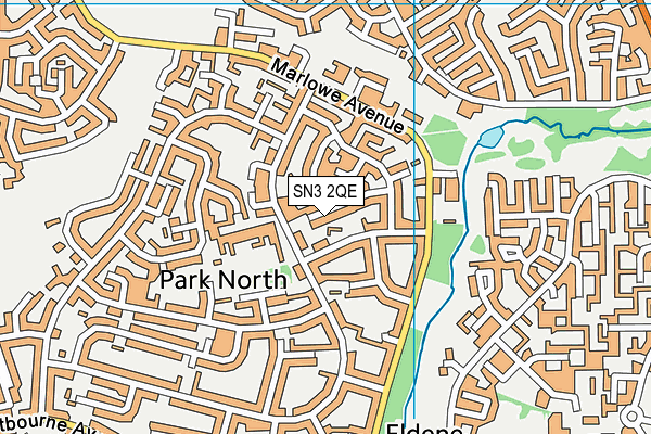 SN3 2QE map - OS VectorMap District (Ordnance Survey)