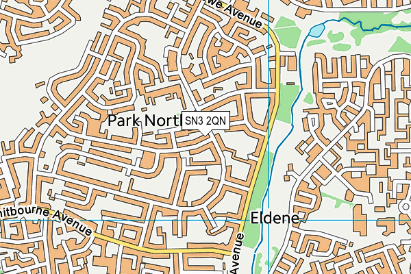 Goddard Park Community Primary School map (SN3 2QN) - OS VectorMap District (Ordnance Survey)