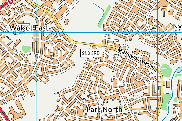 SN3 2RD map - OS VectorMap District (Ordnance Survey)