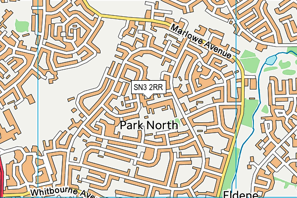 SN3 2RR map - OS VectorMap District (Ordnance Survey)