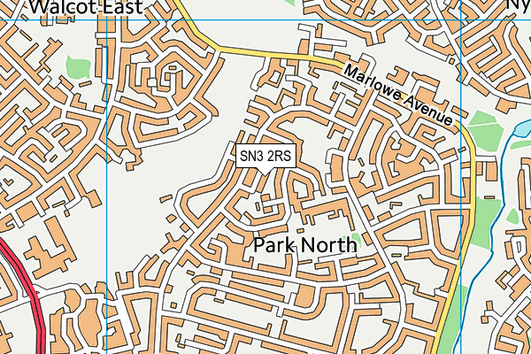 SN3 2RS map - OS VectorMap District (Ordnance Survey)