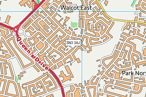 SN3 3AJ map - OS VectorMap District (Ordnance Survey)