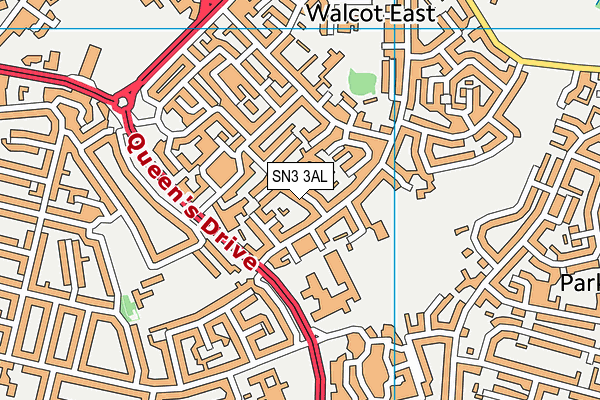 SN3 3AL map - OS VectorMap District (Ordnance Survey)