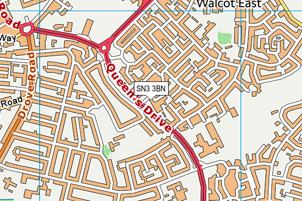 SN3 3BN map - OS VectorMap District (Ordnance Survey)