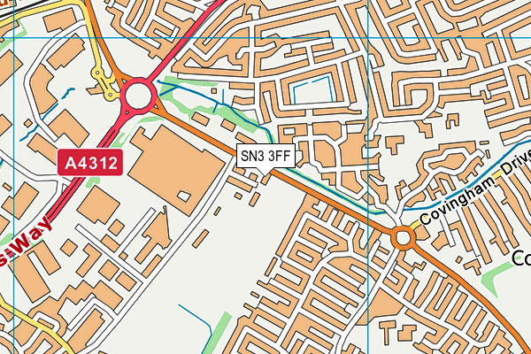 SN3 3FF map - OS VectorMap District (Ordnance Survey)