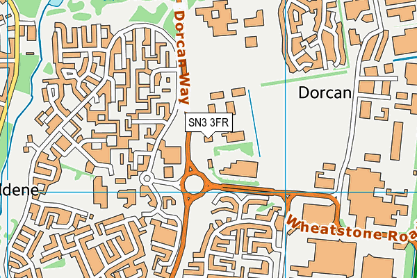 SN3 3FR map - OS VectorMap District (Ordnance Survey)