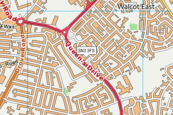 SN3 3FS map - OS VectorMap District (Ordnance Survey)