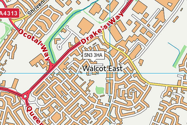 SN3 3HA map - OS VectorMap District (Ordnance Survey)