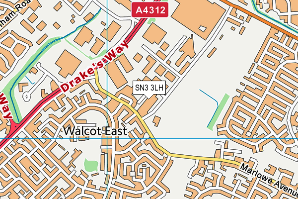 SN3 3LH map - OS VectorMap District (Ordnance Survey)