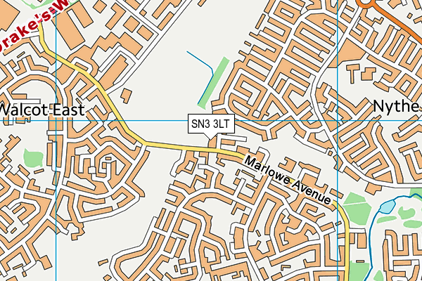SN3 3LT map - OS VectorMap District (Ordnance Survey)