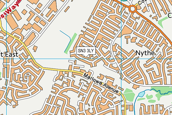 SN3 3LY map - OS VectorMap District (Ordnance Survey)