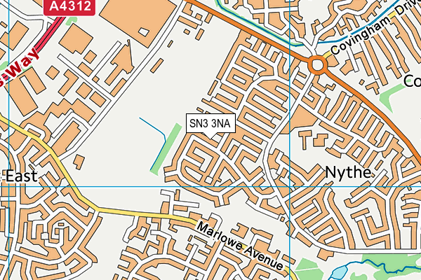 SN3 3NA map - OS VectorMap District (Ordnance Survey)