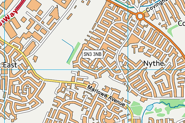 SN3 3NB map - OS VectorMap District (Ordnance Survey)