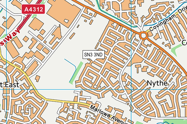 SN3 3ND map - OS VectorMap District (Ordnance Survey)