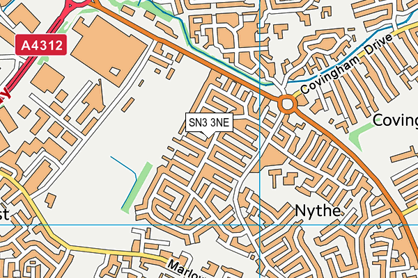 SN3 3NE map - OS VectorMap District (Ordnance Survey)