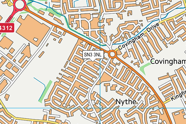 SN3 3NL map - OS VectorMap District (Ordnance Survey)