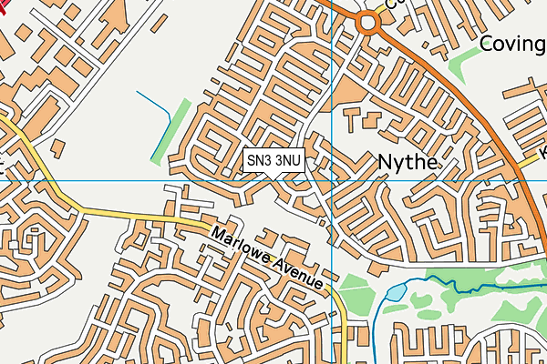 SN3 3NU map - OS VectorMap District (Ordnance Survey)