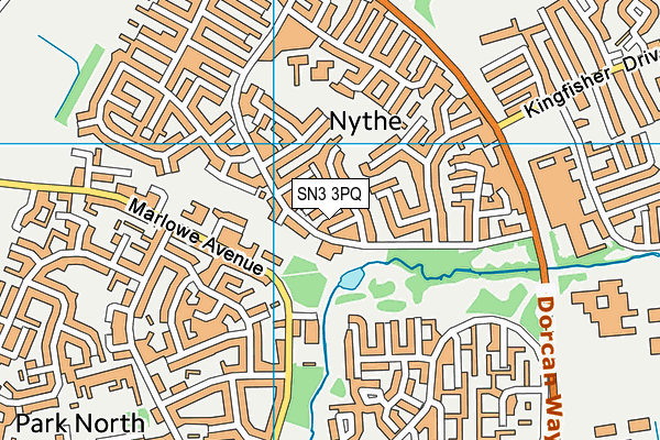 SN3 3PQ map - OS VectorMap District (Ordnance Survey)