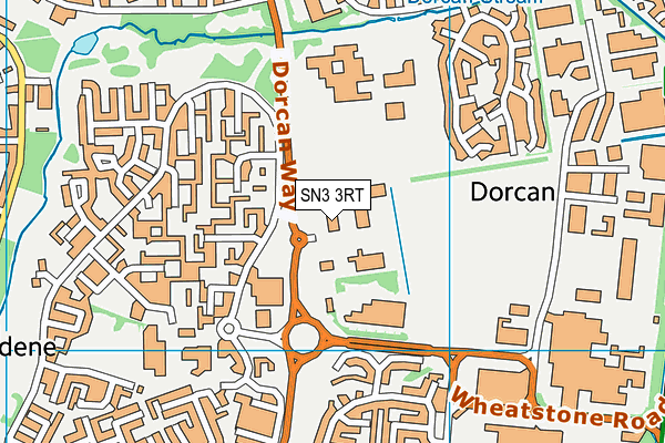 SN3 3RT map - OS VectorMap District (Ordnance Survey)