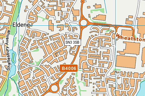 SN3 3SB map - OS VectorMap District (Ordnance Survey)