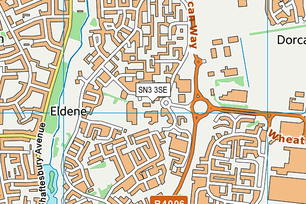 SN3 3SE map - OS VectorMap District (Ordnance Survey)