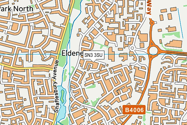 SN3 3SU map - OS VectorMap District (Ordnance Survey)