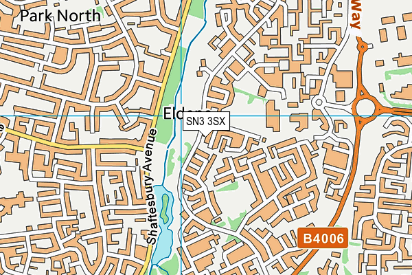 SN3 3SX map - OS VectorMap District (Ordnance Survey)