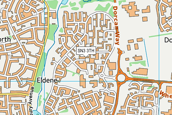 SN3 3TH map - OS VectorMap District (Ordnance Survey)